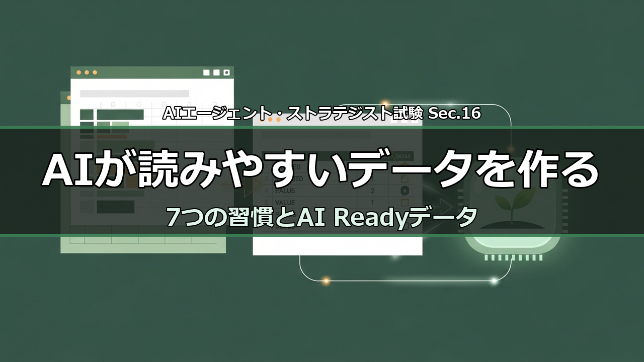 AIが読みやすいデータを作る 解説のアイキャッチ